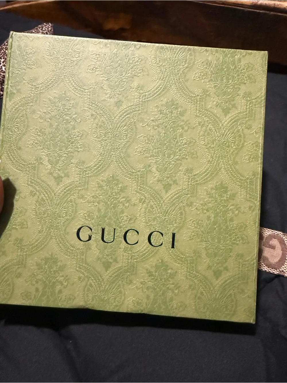 Gucci Brown Leather Belt with Gold Double G Buckle